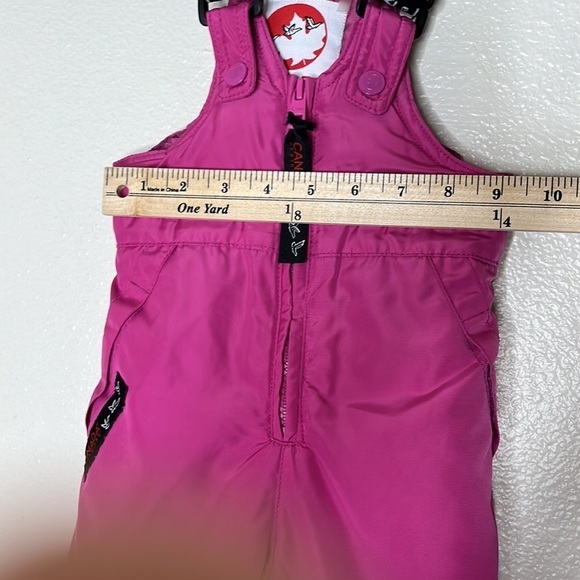 Canada weather gear, snow suit, 24 m, pink, gaiters, adjustable shoulder straps - Picture 8 of 9
